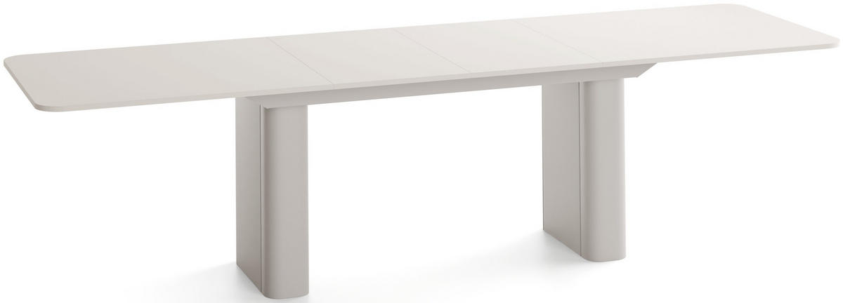 ESSTISCH Riven rechteckig ausziehbar verlängerbar mit Butterfly-Auszug, Kaschmir 180-276/90/76 cm - Kaschmir/Beige, Holzwerkstoff/Metall (90/276/76cm) - WFL GROUP