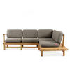 LOUNGESOFA ATREDA rechts - Grau, Holz/Textil (230/74/175cm) - KONSIMO®