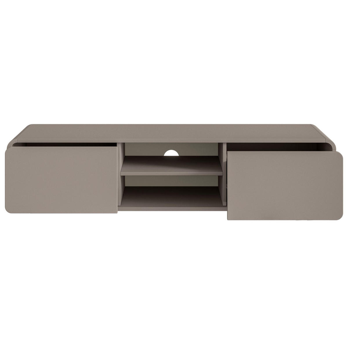 TV-HÄNGEBOARD Oro Dunkelbeige mit 2 Schubladen 154 cm - Beige, Holzwerkstoff (154/32.4/40cm) - Selsey
