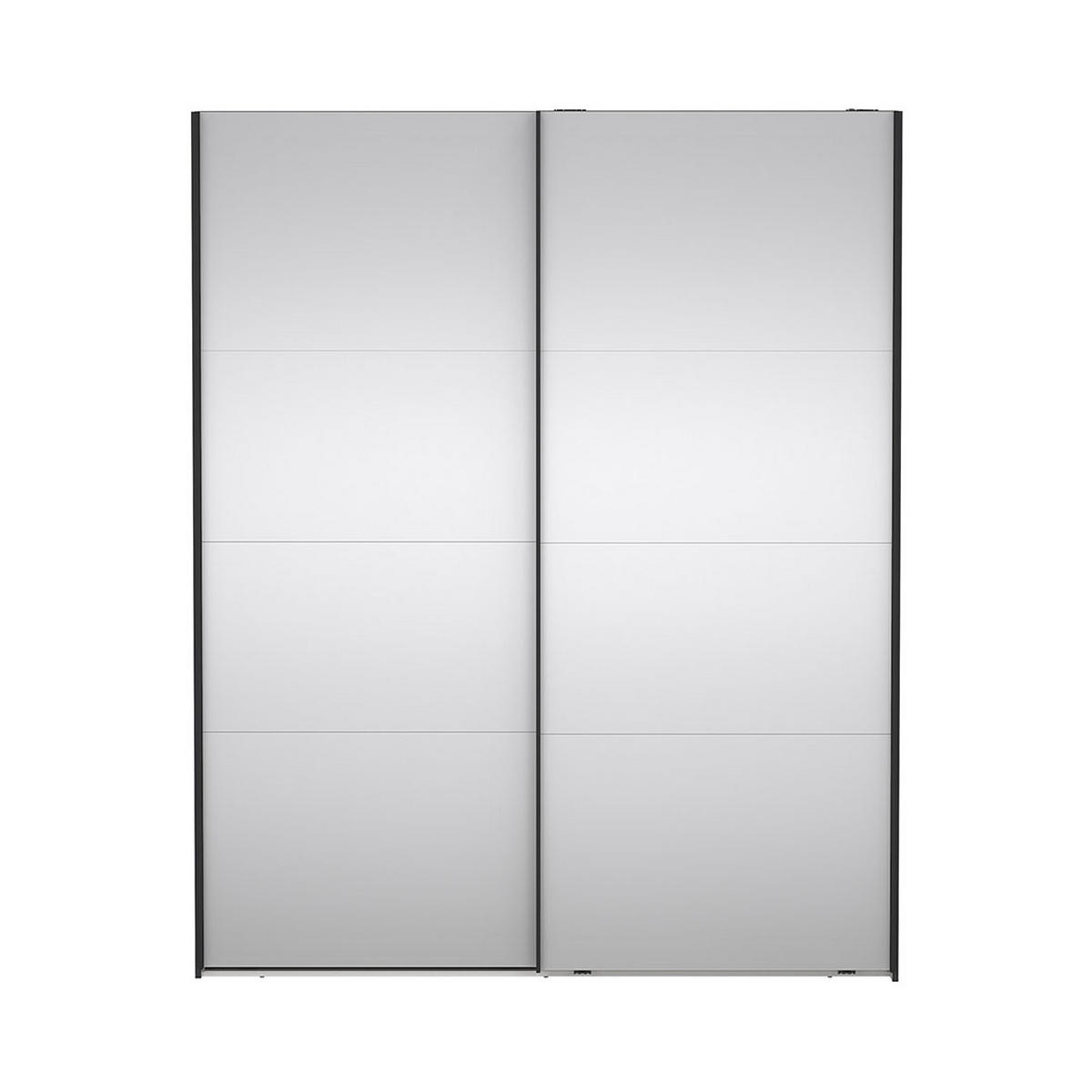 SCHIEBETÜRENSCHRANK, Catania, Grau, Holzwerkstoff, 179 x 67 x 221 cm - Grau, Holzwerkstoff (179/221/67cm) - ebuy24