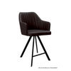 THEKENSTUHL drehbar (6er-Set) Diannne 58x98x60 Schwarz/Espresso - Dunkelbraun/Schwarz, Kunststoff (60/98/58cm) - 58aufmkessel