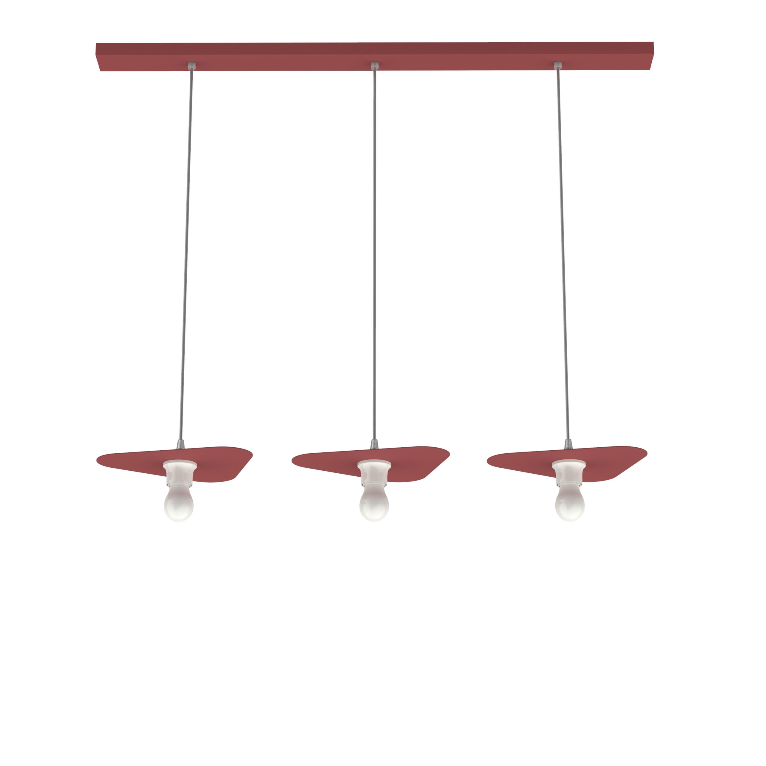 Lumicom Hängeleuchte Rot 30x7x25 cm