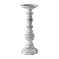 KERZENHALTER Daz Weiß 10/10/29.5 cm Holz - Weiß, Holz (10/29.5/10cm) - Mondex