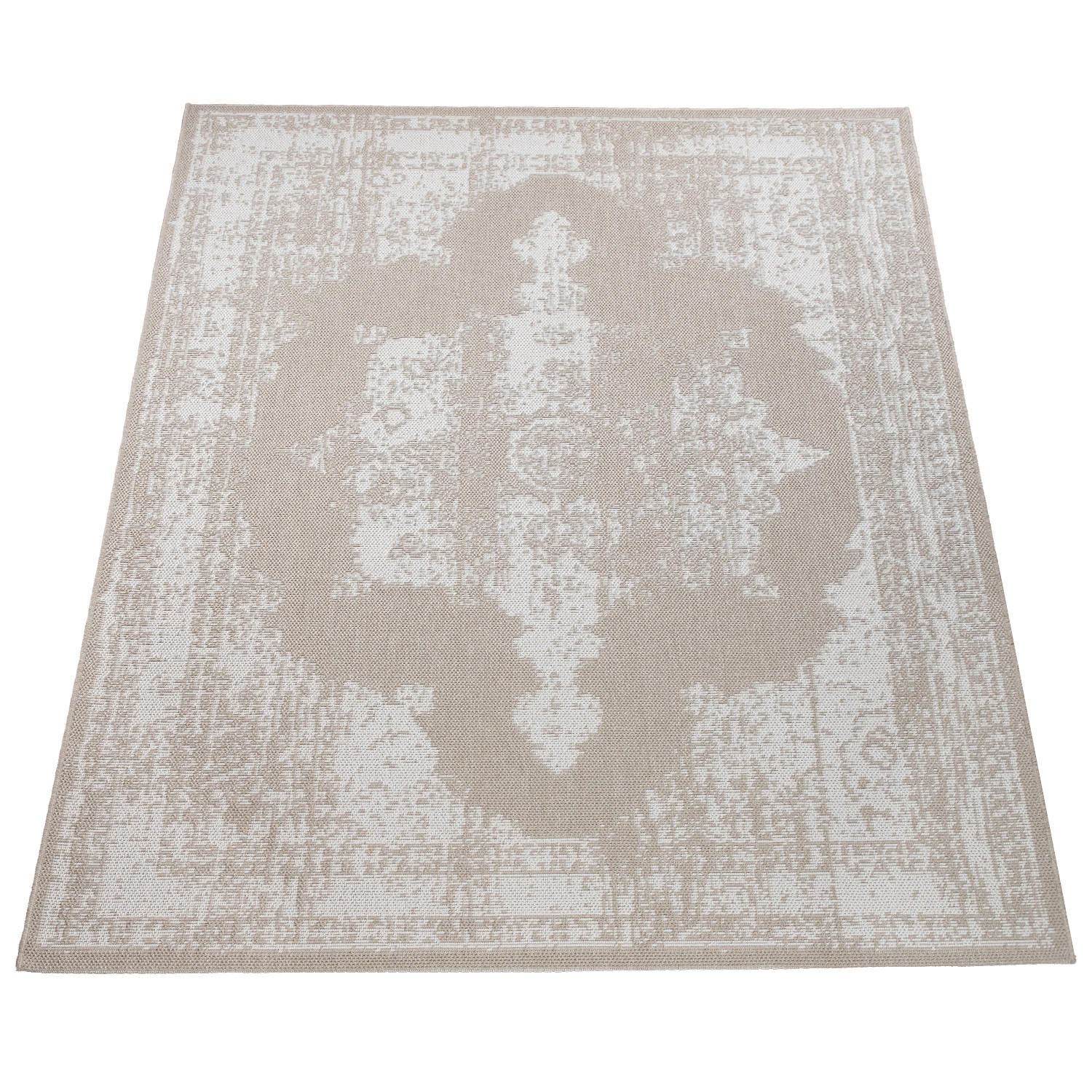 OUTDOORTEPPICH 160/220 cm Kraft 191 - Beige, Textil (160/220cm) - Paco Home