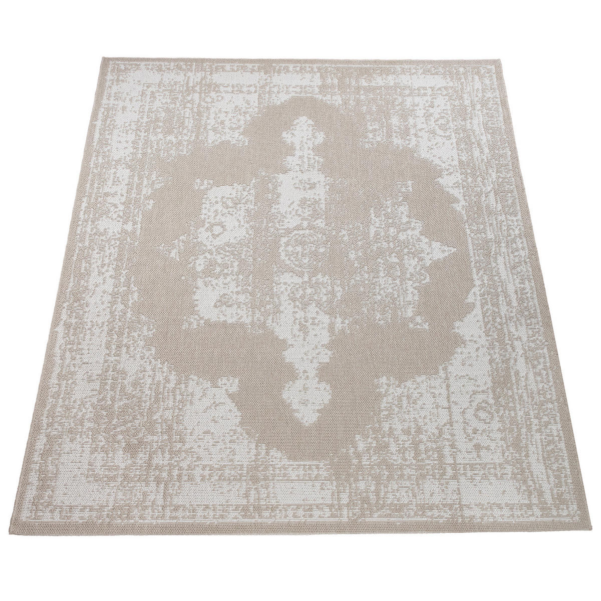 OUTDOORTEPPICH 160/220 cm Kraft 191 - Beige, Textil (160/220cm) - Paco Home