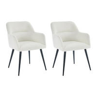 STUHL - 59.5cm x 61cm - Polyester - weiß - HEKA - Weiß, Textil (59.5/78/61cm) - Vente-Unique