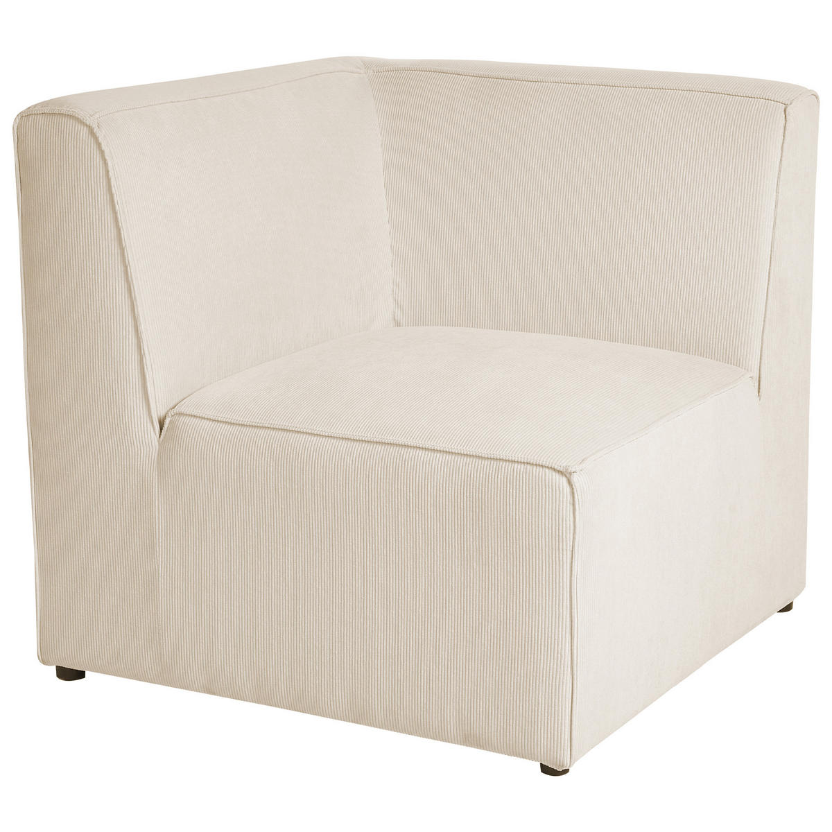3-SITZER-SOFA Cord hellbeige Lemvig - Beige, Textil (250/78/83cm) - Beliani