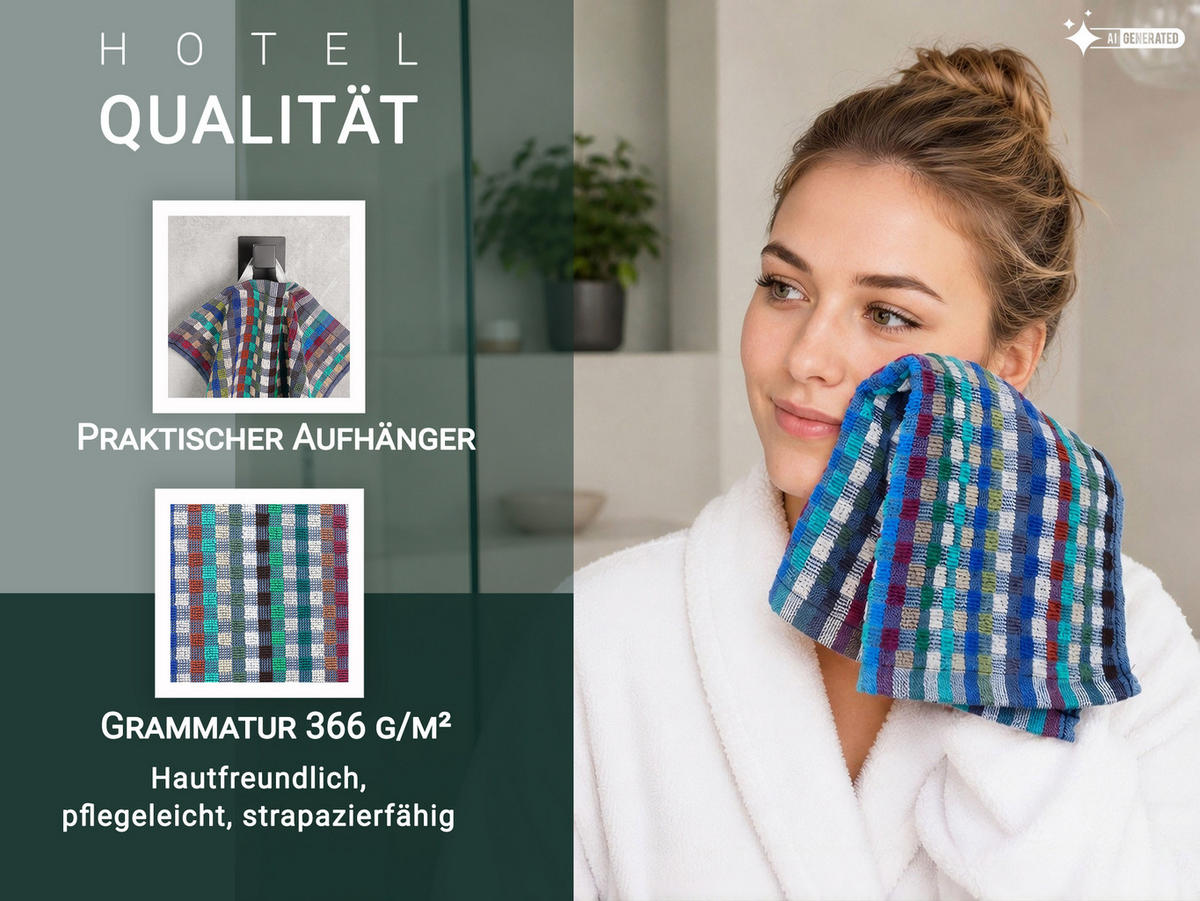 SEIFTÜCHER, 10er-Set, 30x30 cm, 100% Baumwolle, bunt - Multicolor, Textil (30/30cm) - Zollner