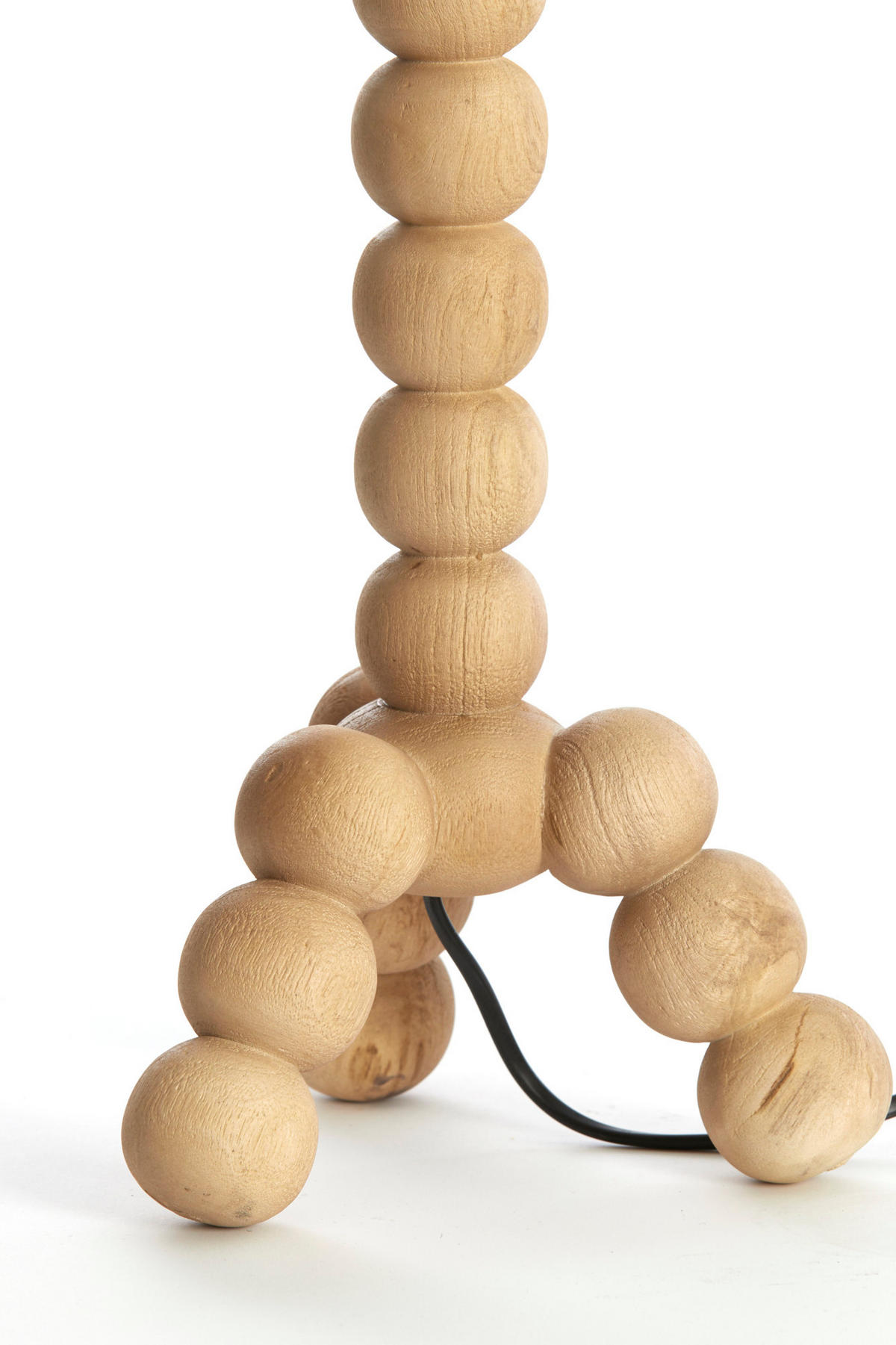 LAMPENFUSS Veglio Braun Ø20/40 cm - Hellbraun, Holz (20/20/40cm) - Light & Living