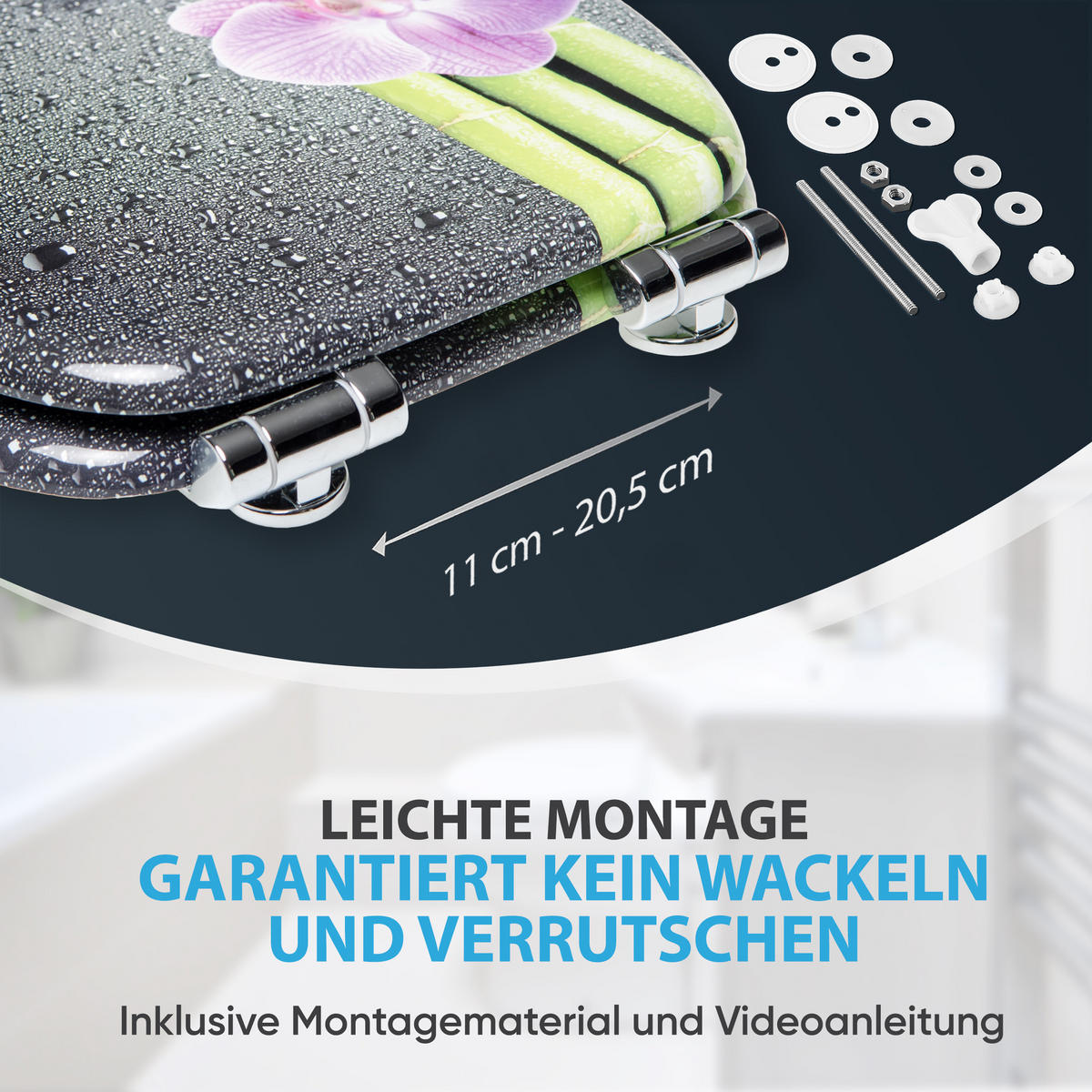 WC-SITZ mit Absenkautomatik Asia - Violett, Holzwerkstoff (38/6/47cm) - Sanilo