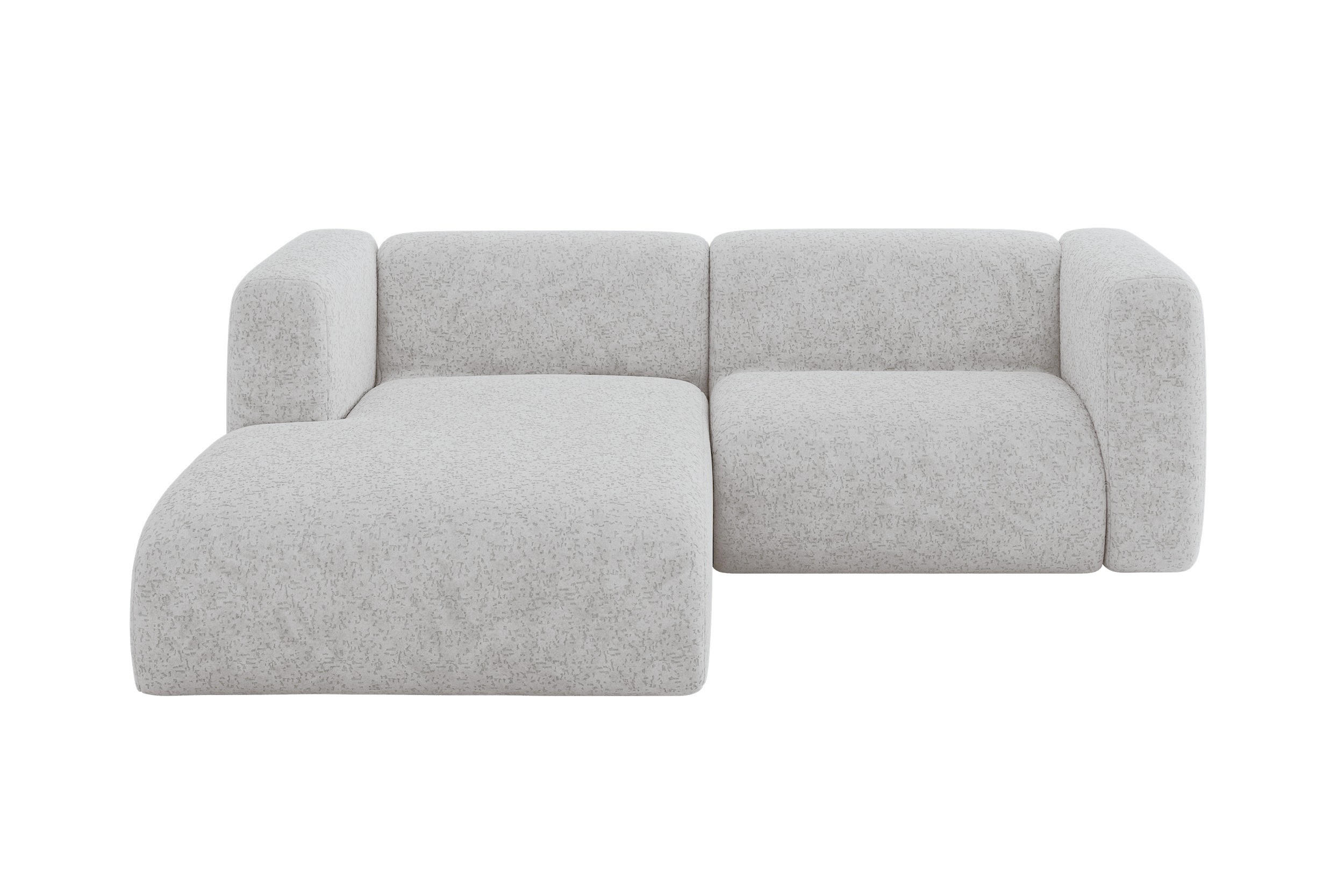 ALTDECOR ROHOVÁ SEDAČKA S LEVOU OTOMANOU MIRA-L1 227x179x89 Šedá Velur