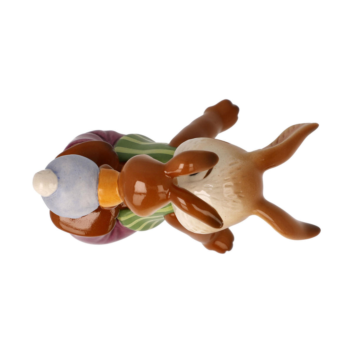DEKOTIER Hasenfamilie - Frechdachs, Steingut, Bunt, 9 cm - Multicolor, Keramik (10/9/6cm) - Goebel
