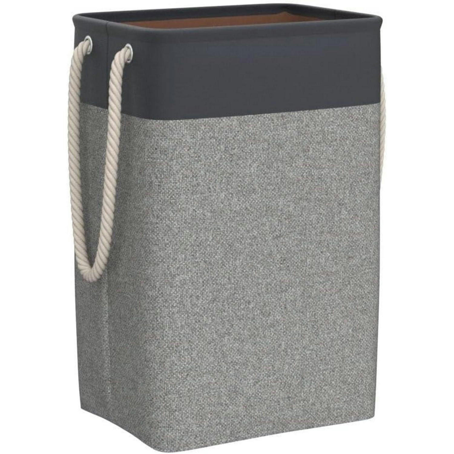 WÄSCHEKORB faltbar 78L Schwarz/Grau 60 x 42 x 31 cm - Multicolor, Textil (31/60/42cm)