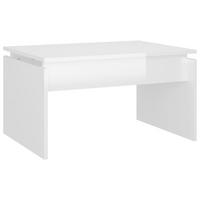 COUCHTISCH Hochglanz-Weiß 68x50x38 cm Holzwerkstoff - Weiß, Holzwerkstoff (68/50/38cm) - furnicato