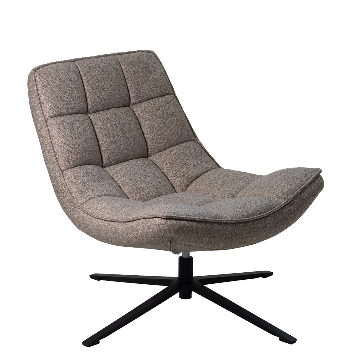 SESSEL aus Stoff, taupe - Taupe, Textil (86/84/74cm) - Giga Meubel