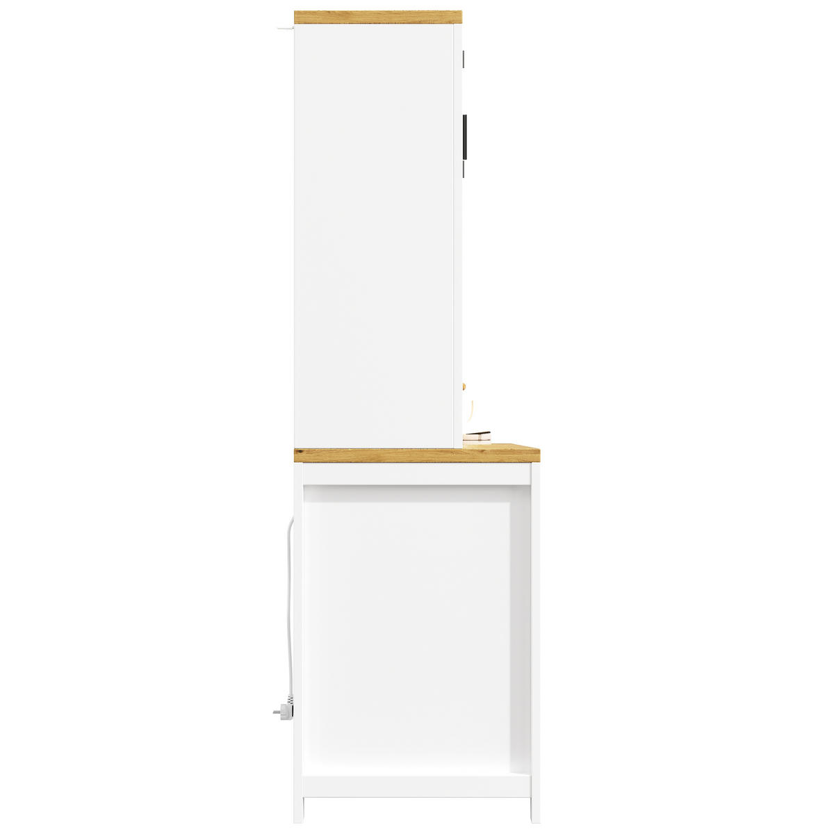 KÜCHENSCHRANK LED USB Stauraum Arbeitsfläche Weiß - Weiß, Holzwerkstoff (120/174.5/40cm) - FLIEKS