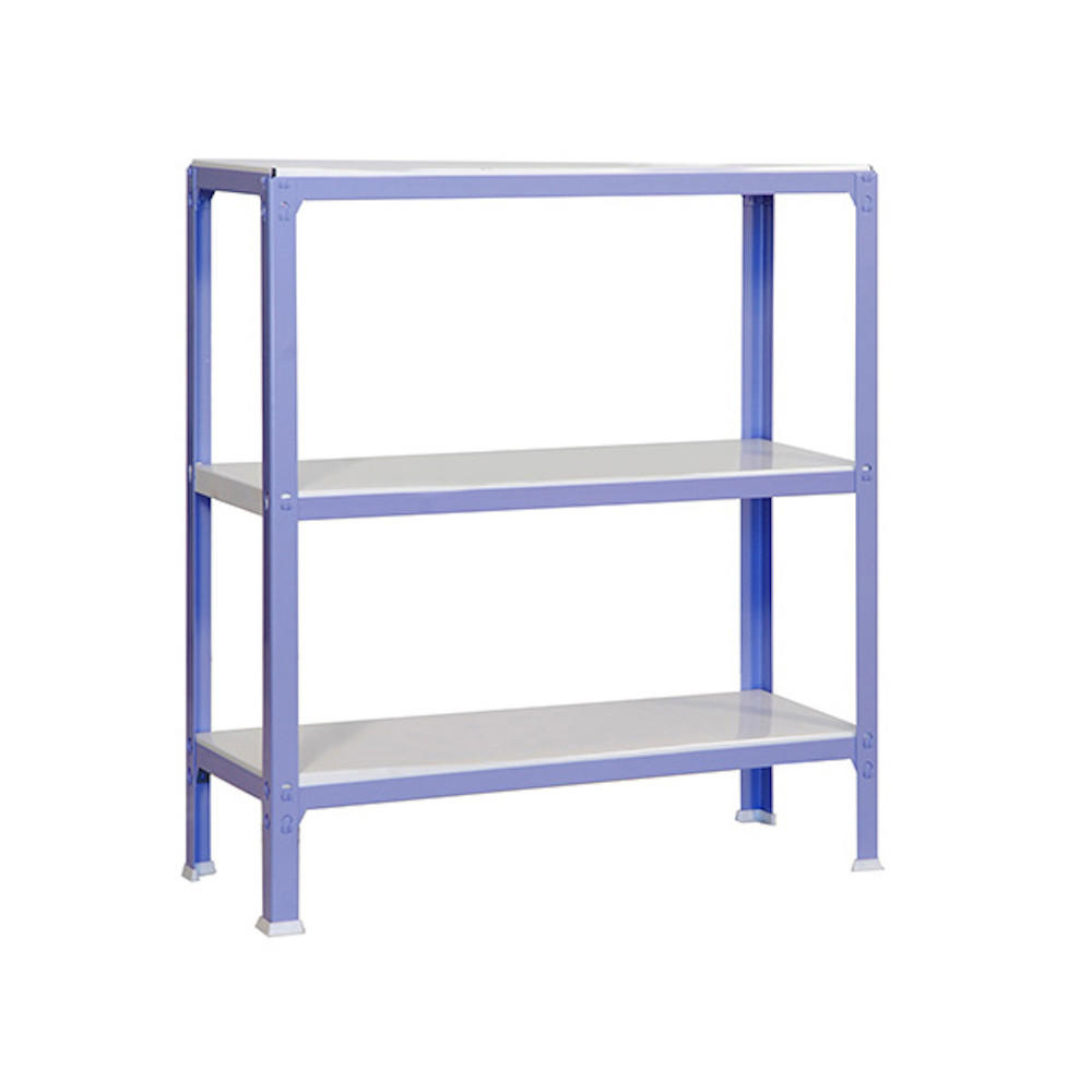 WOHNREGAL LIVING KOALA METAL mit 3 Fachböden | HxBxT 90x80x30cm | Fachlast 150kg | Lila/Weiß - Lila, Metall (80/90/30cm) - PROREGAL