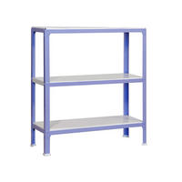 WOHNREGAL LIVING KOALA METAL mit 3 Fachböden | HxBxT 90x80x40cm | Fachlast 150kg | Lila/Weiß - Lila, Metall (80/90/40cm) - PROREGAL