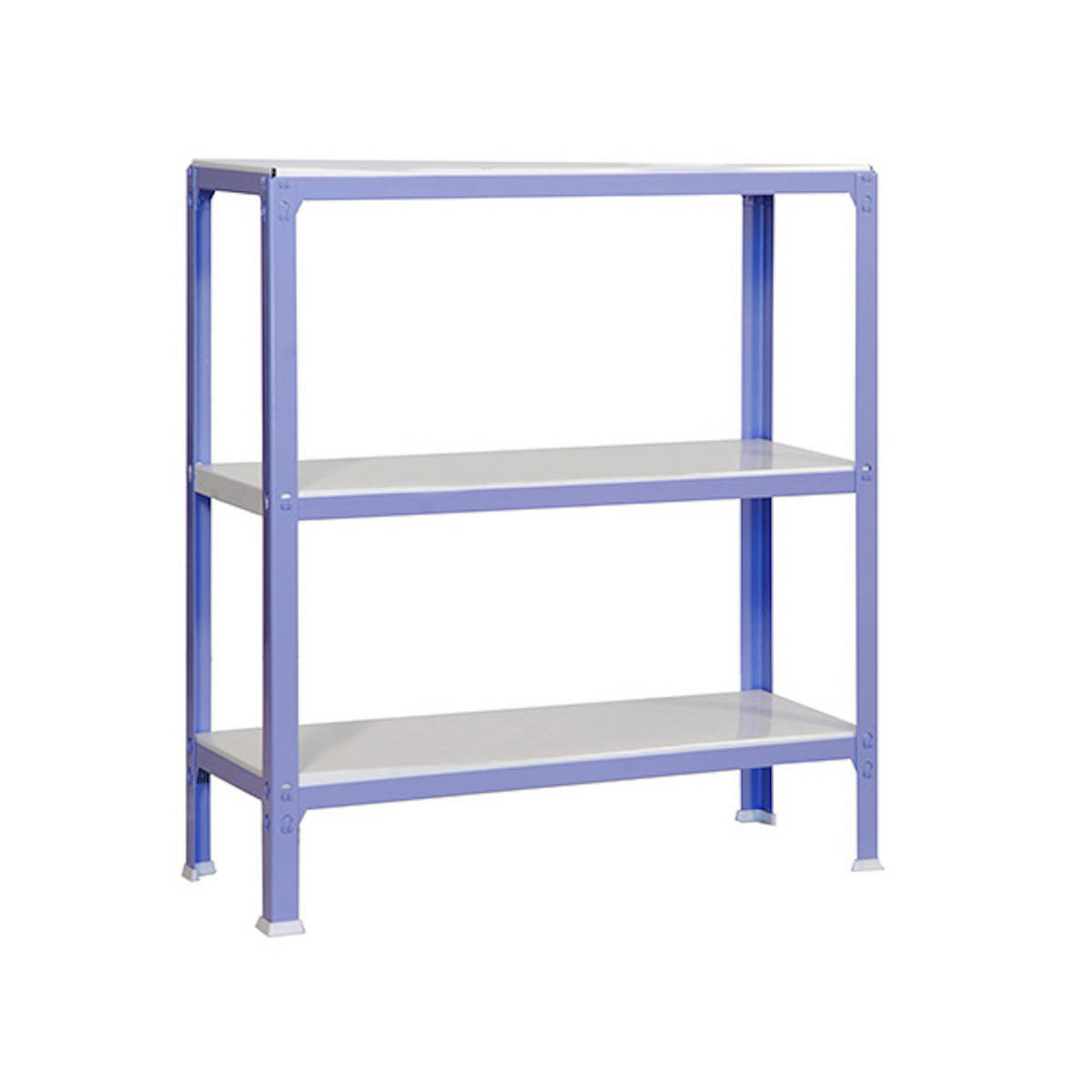WOHNREGAL LIVING KOALA METAL mit 3 Fachböden | HxBxT 90x80x40cm | Fachlast 150kg | Lila/Weiß - Lila, Metall (80/90/40cm) - PROREGAL