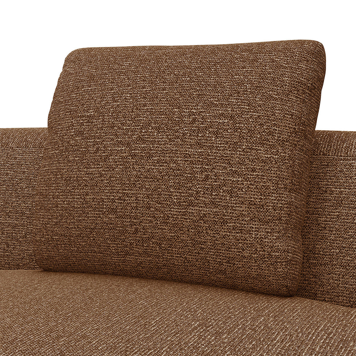 ECKSOFA mit Rundecke - Beige/Schwarz, Kunststoff/Textil (340/225cm) - home24