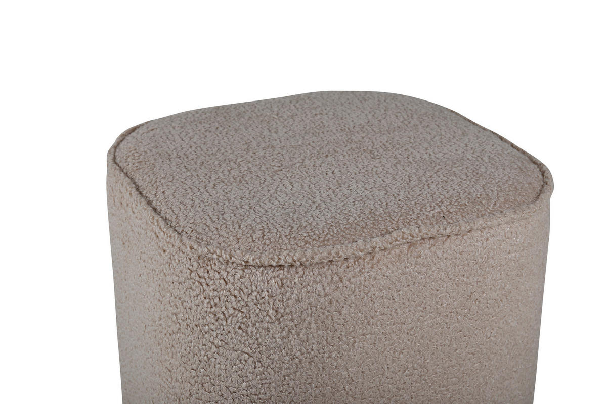 POUF beige - Beige, Holzwerkstoff (44/41/44cm) - ebuy24