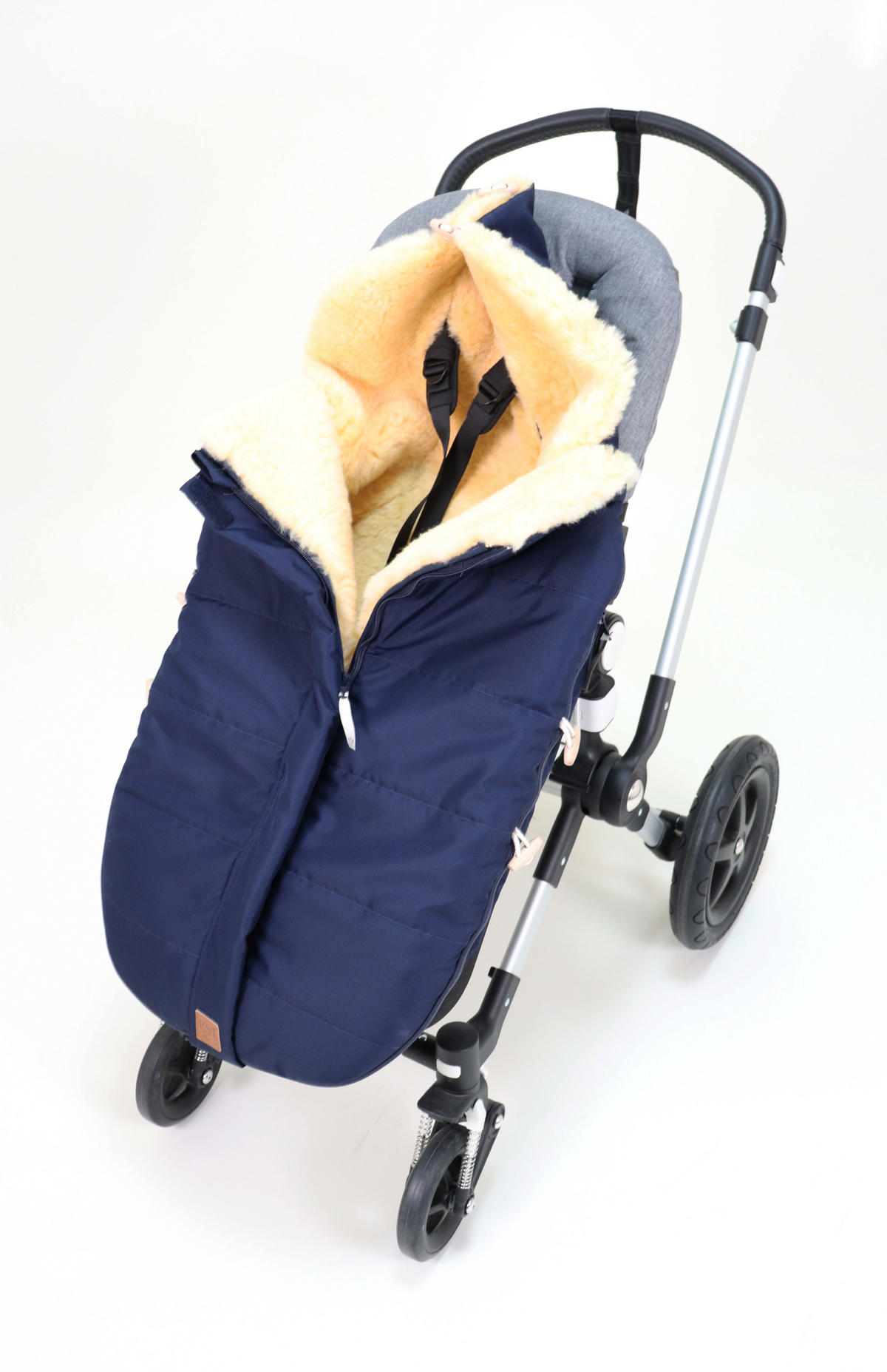 LAMMFELL-FUSSSACK Allex, navy - Blau, Fell (48/105cm) - Kaiserbaby