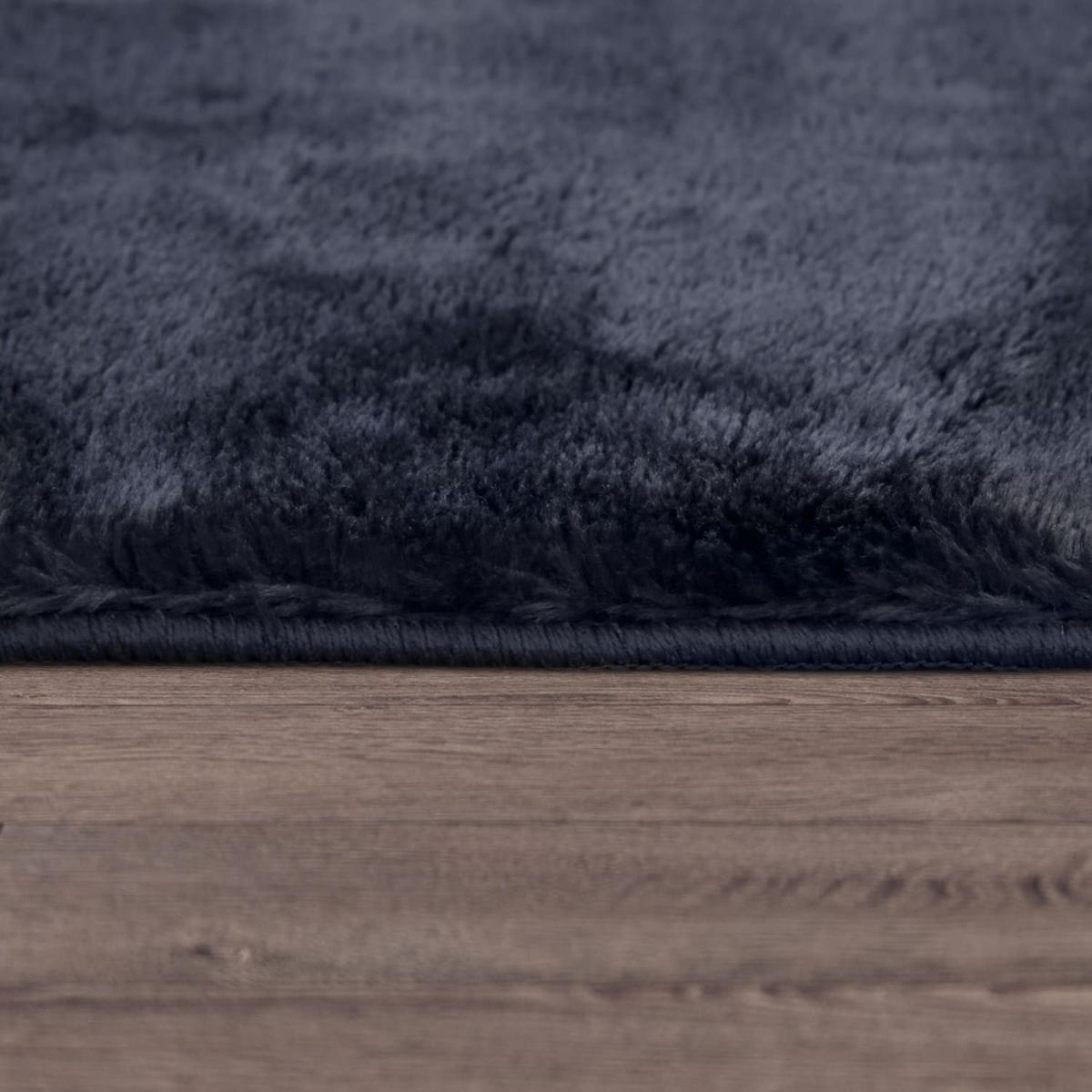 FLACHWEBETEPPICH Navy 100 x 200 cm - Blau, Kunststoff (100/200cm) - TT Home
