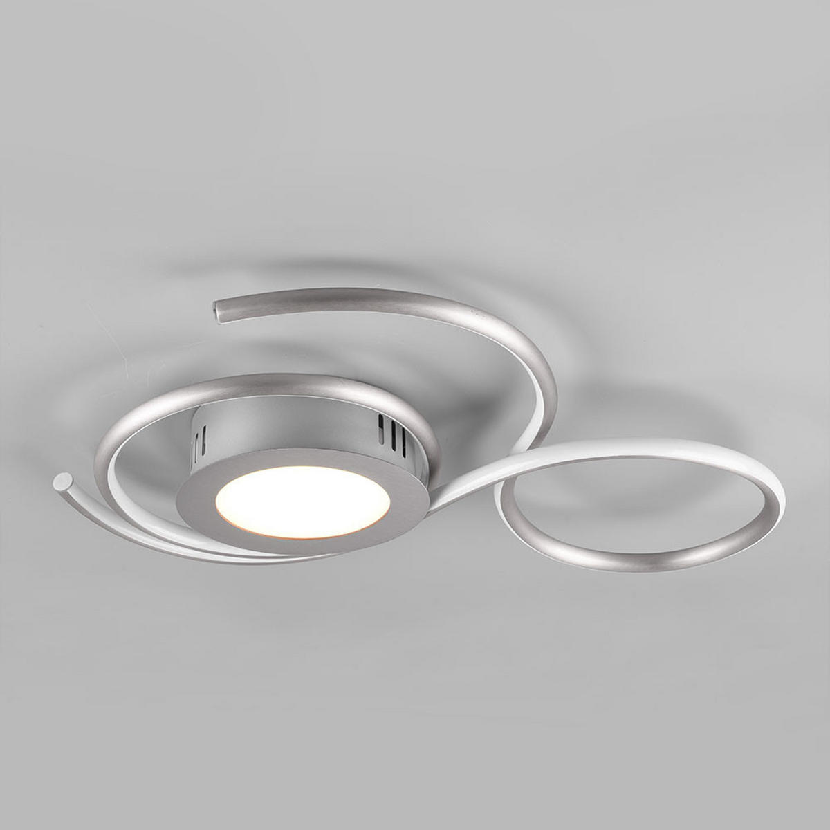 LED DECKENLEUCHTE JIVE Silber - Silberfarben, Metall (45/50/7cm)