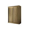 KLEIDERSCHRANK BEROG mit LED - 120 cm - Eichefarben - Eichefarben, Holzwerkstoff (120/215/61cm) - ALTDECOR