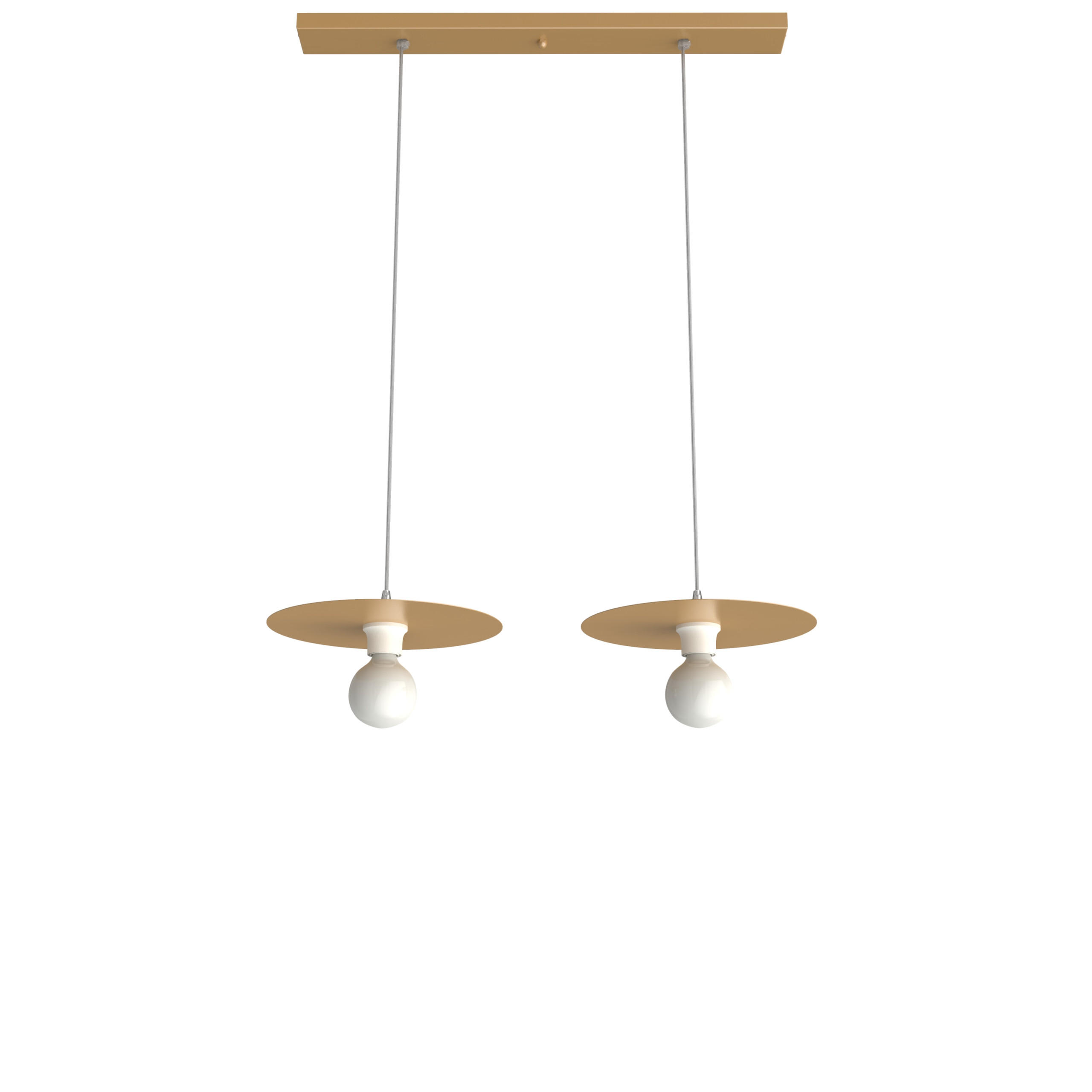 Lumicom Hängeleuchte Gold 30x7x30 cm