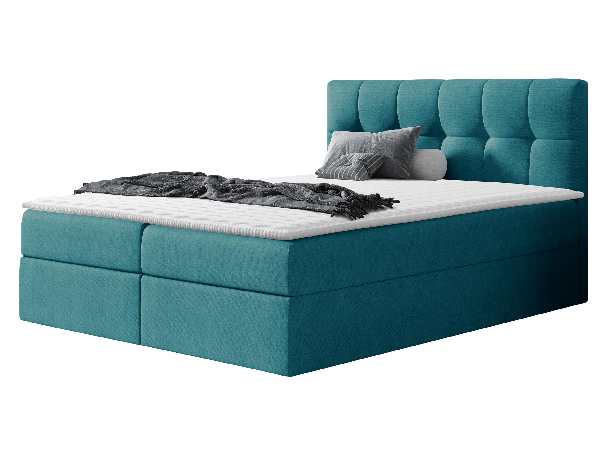 BOXBETT Rico - Blau, Holz/Textil (140/200cm) - MIRJAN24