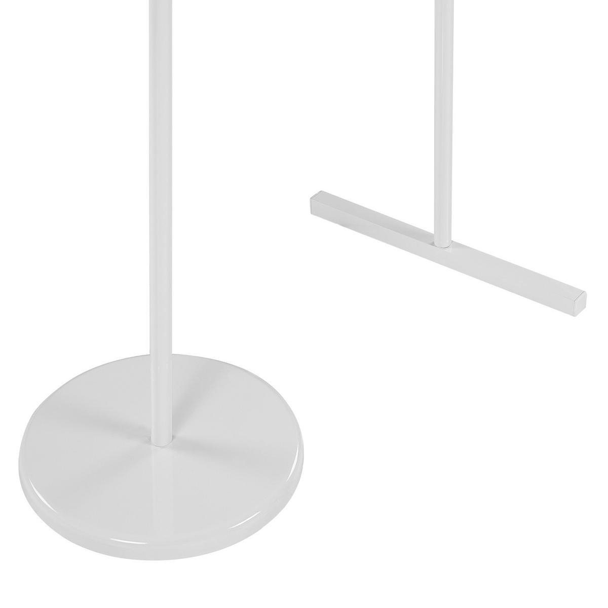 KLEIDERSTÄNDER Metall weiß 175 cm Benton - Weiß, Metall (50/175/50cm) - Beliani