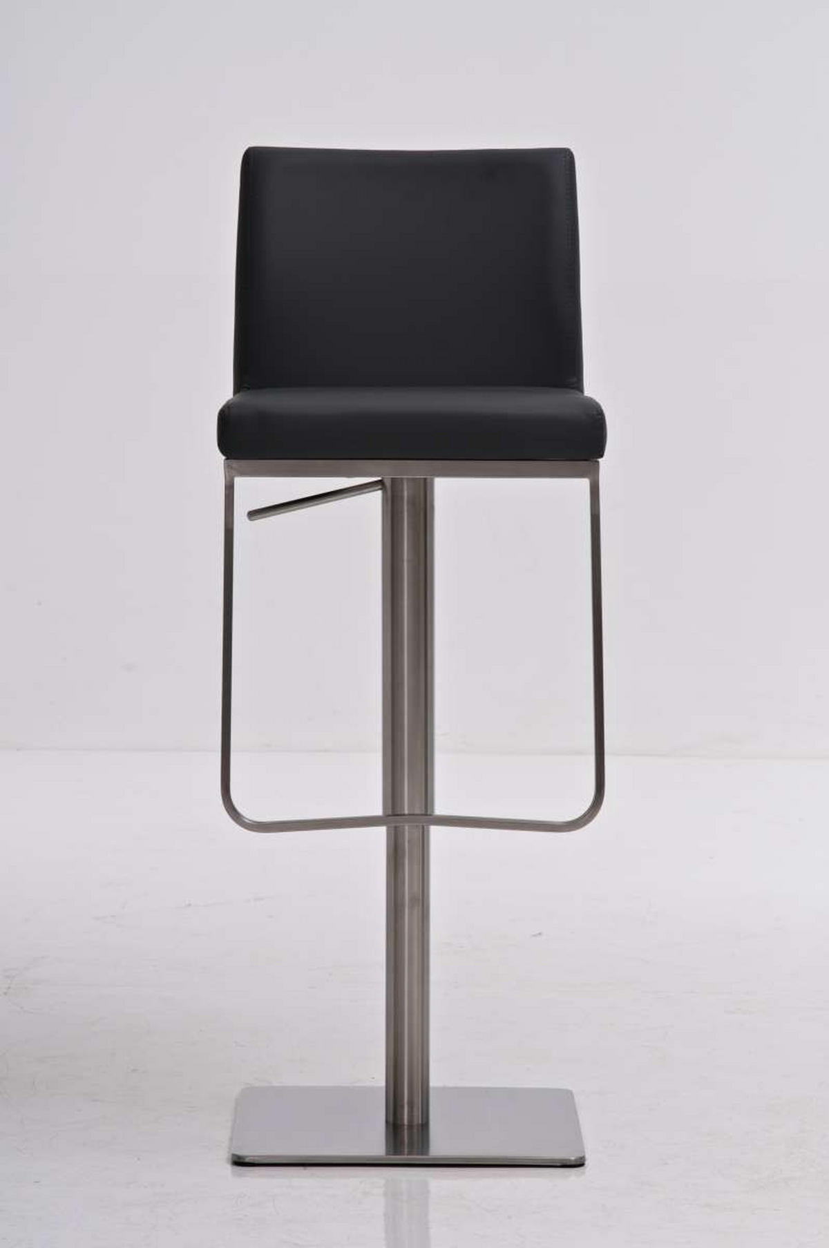 BARHOCKER Panama 42x44x86 cm grau - Grau, Leder (42/86/44cm) - furnicato