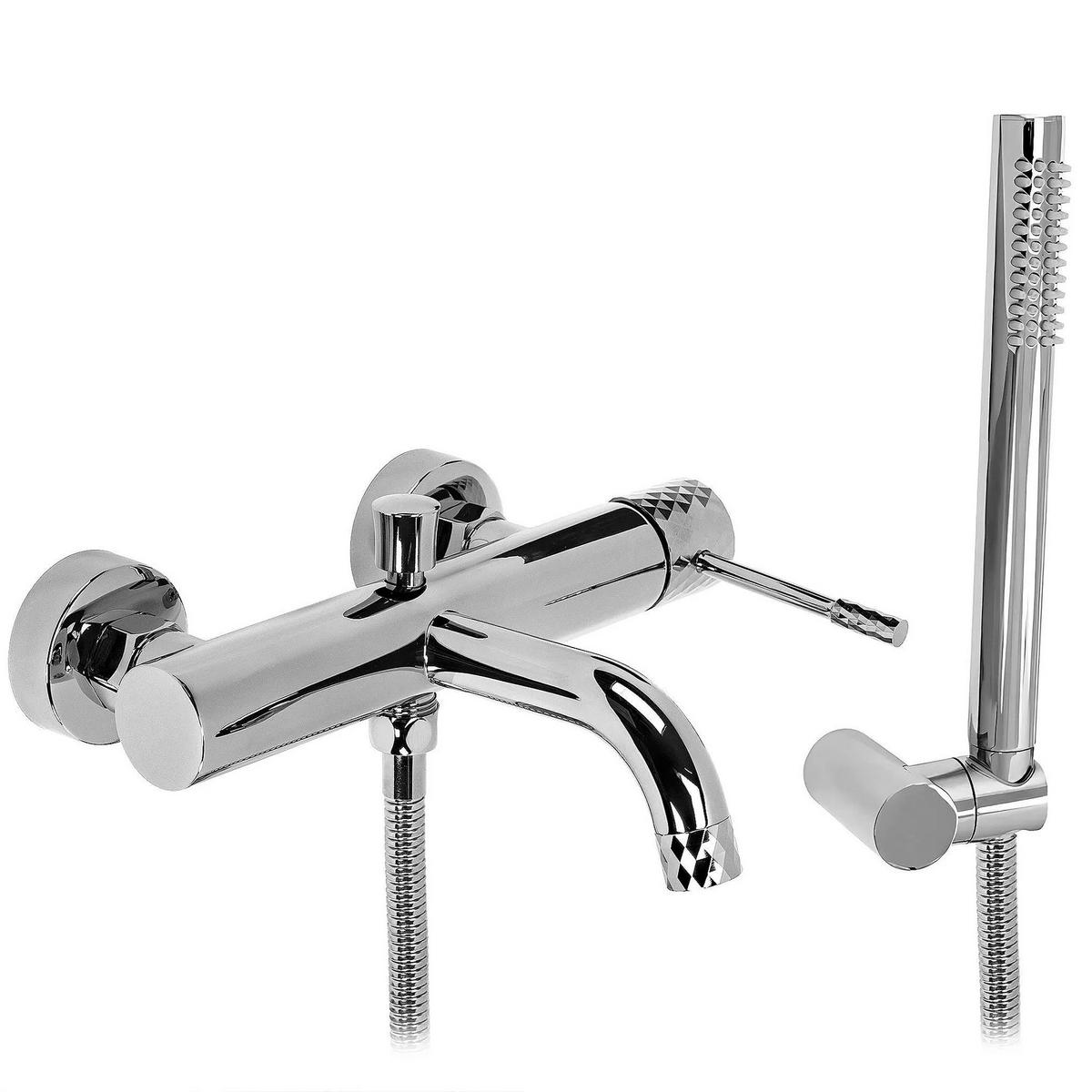 WANNENARMATUR Rea Lungo Diamond Chrome - Chromfarben, Metall (25/6/21cm) - REA
