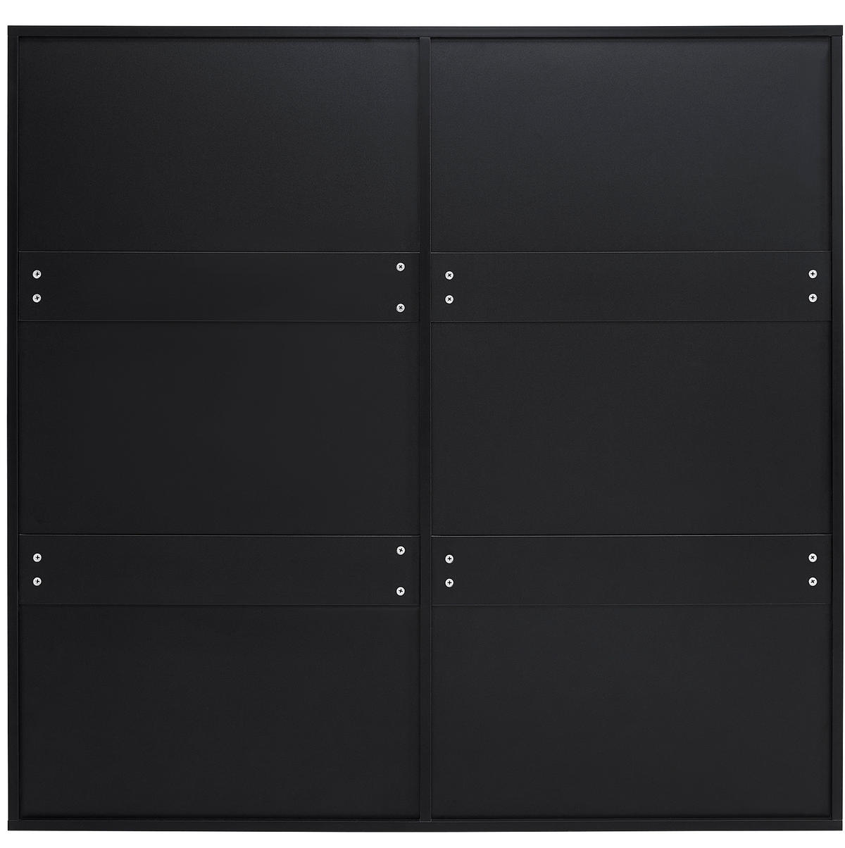 SCHUHSCHRANK aus MDF 118x25x115cm in Schwarz mit Kippsicherung - Schwarz, Holzwerkstoff (118/115/25cm) - Modfu