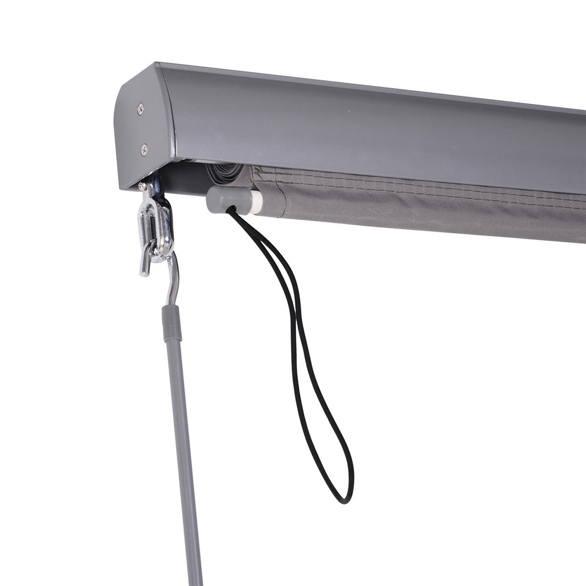 VERTIKALMARKISE 120x200 cm grau - Grau, Metall (200/120cm) - Fortuna Lai