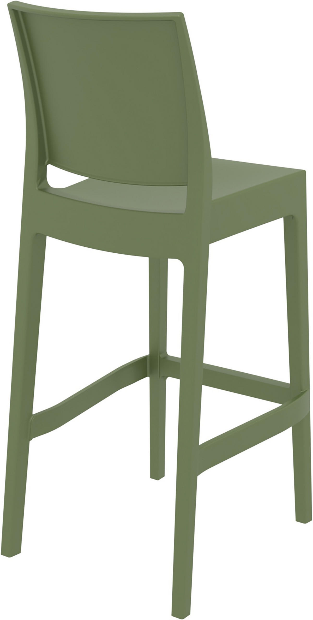 BARHOCKER 4er Set Maybrit oliv - Grün, Kunststoff/Textil (45/105/51cm) - TPFLiving