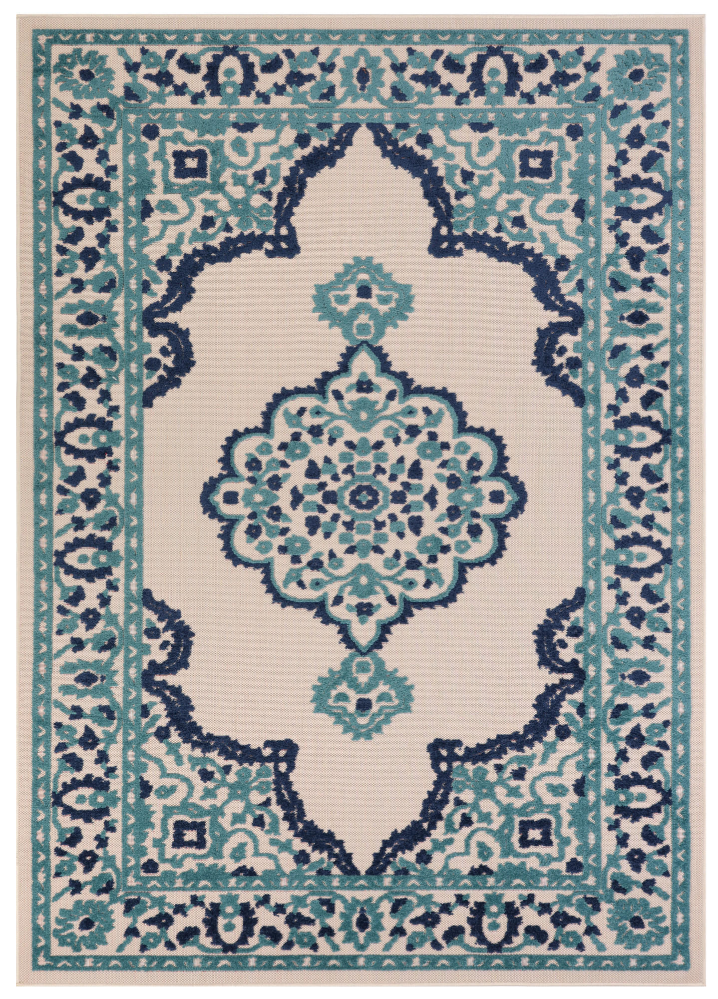 TEPPICH PATIO CREME 90/150 cm - Creme, Textil (90/150cm) - Tapiso