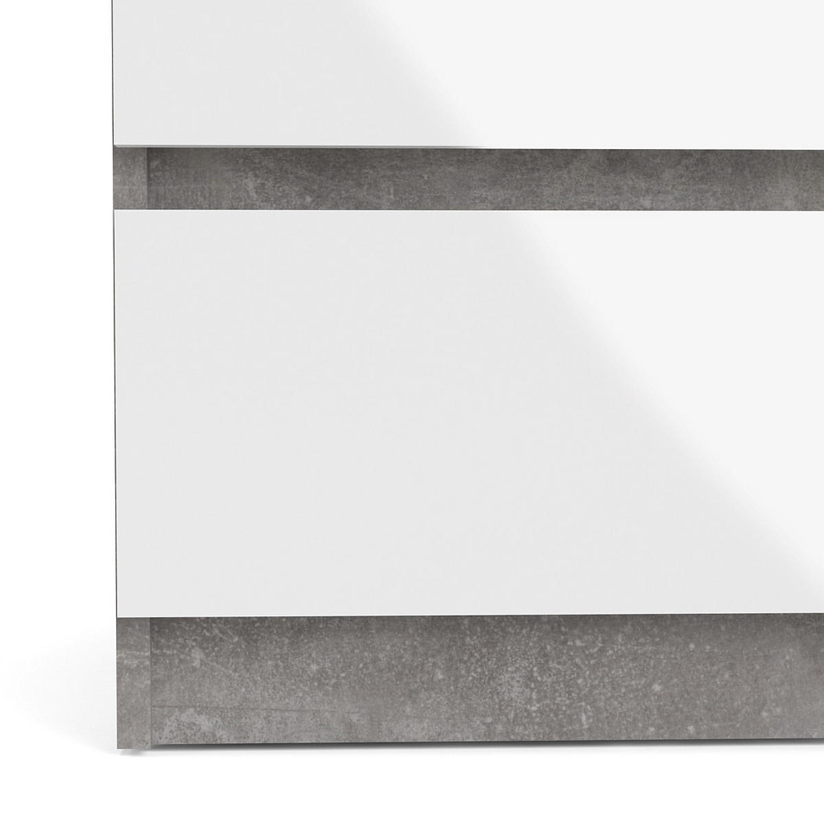 SIDEBOARD Beton Dekor - Grau, Holzwerkstoff (154/70/50cm) - ebuy24