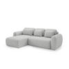 ECKSOFA Gaston Mit Schlaffunktion - Hellgrau, Holzwerkstoff/Textil (304/190cm) - Fun Möbel