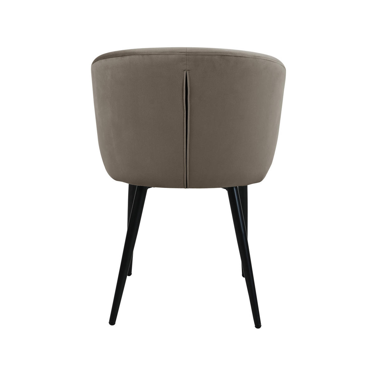 ESSZIMMERSTÜHLE AUDREY (2er Set) - Taupe/Schwarz, Textil/Metall (57/77/56cm) - SVITA