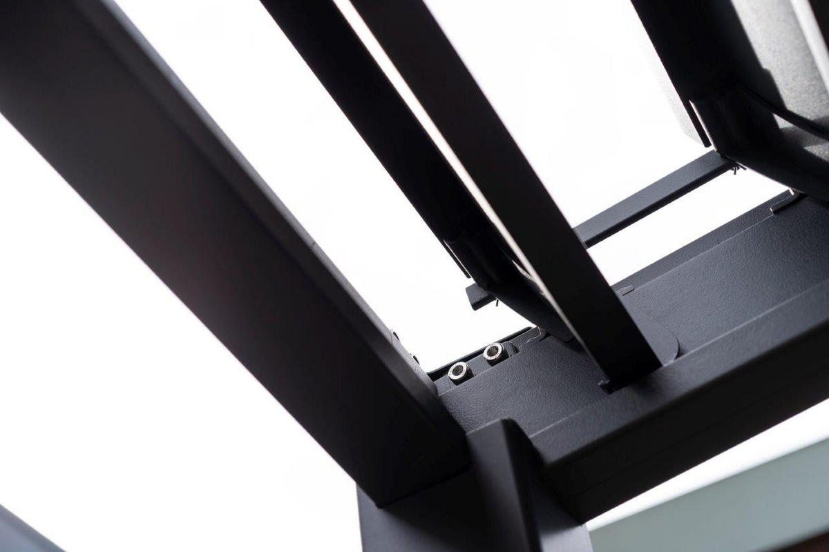 LAMELLENDACH-PERGOLA Mirador Basic 3x3 m Anthrazit Aluminium - Grau, Kunststoff (300/240/300cm) - Green Spirit