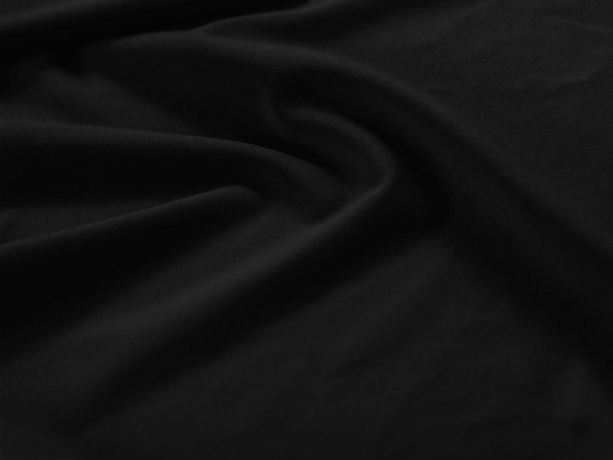 SOFA Lupine aus Samt schwarz 3 Sitzplätze - Schwarz, Textil (95/70/230cm) - Micadoni
