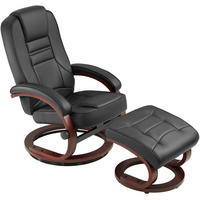 FERNSEHSESSEL Willy,Belastbarkeit 150 kg,schwarz/braun - Schwarz/Braun, Textil (68/102/109cm) - tectake