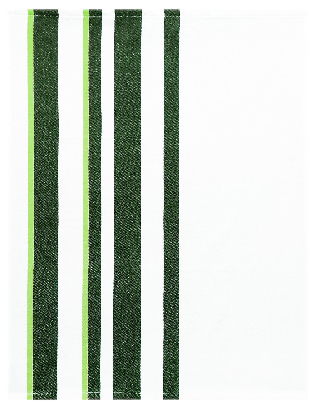 GESCHIRRTÜCHER Halbleinen 50x70 cm, 3er Set, Grün - Weiß - Weiß/Grün, Textil (50/70cm) - Lashuma