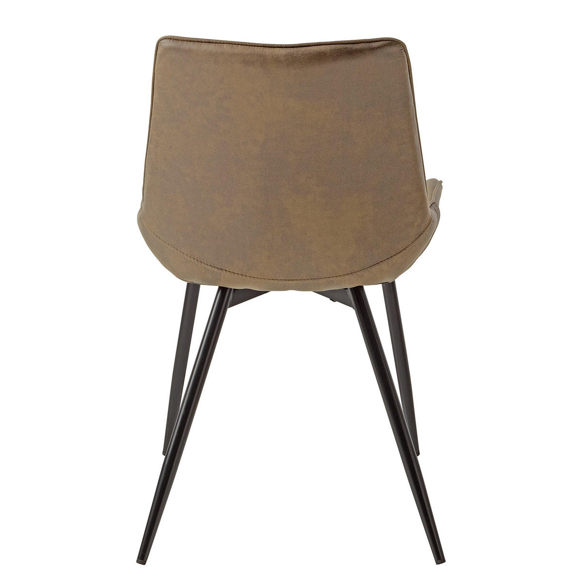 POLSTERSTUHL - Hellbraun, Textil/Metall (54/86/62cm) - home24