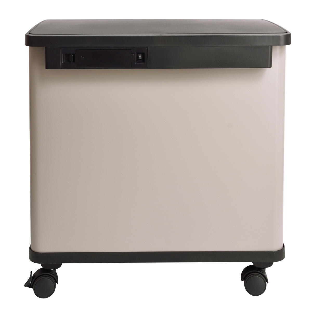 SENSORMÜLLEIMER SR3X18 54L Taupe - Taupe, Metall (58/60/35cm) - SVITA