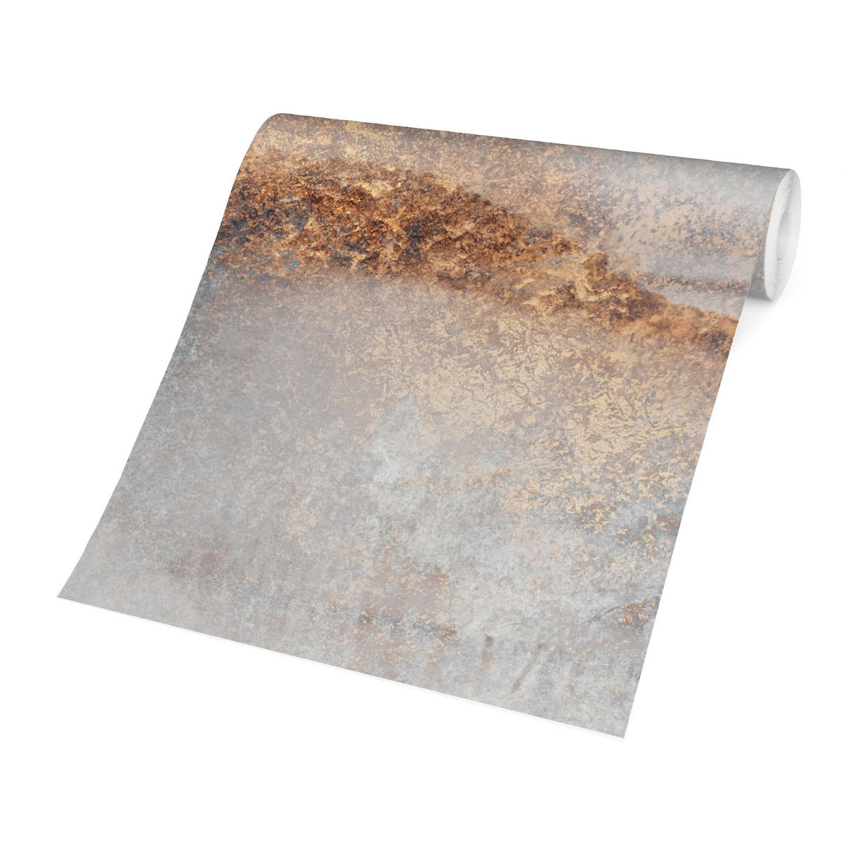 FOTOTAPETE Gold-Grauer Nebel 288/190 cm - Grau, Papier (288/190cm) - Bilderwelten