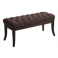 SITZBANK Cannes Stoff Braun Dunkelbraun - Braun, Textil (100/46/38cm) - DELUKE