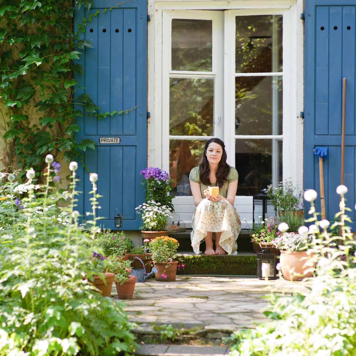 PRIVAT-SCHILD - Multicolor, Metall (19/5.5/0.5cm) - Relaxdays